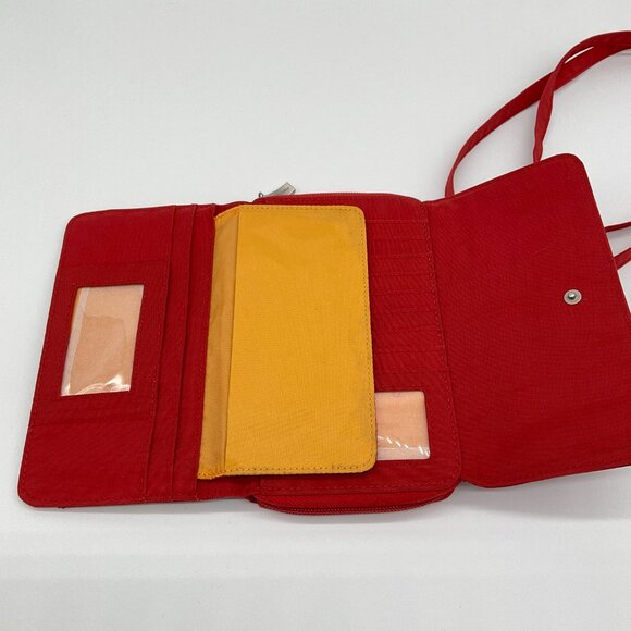 Baggallini RFID Phone Wallet Crossbody Bag Red Pockets Shoulder Purse‎ - Picture 6 of 12